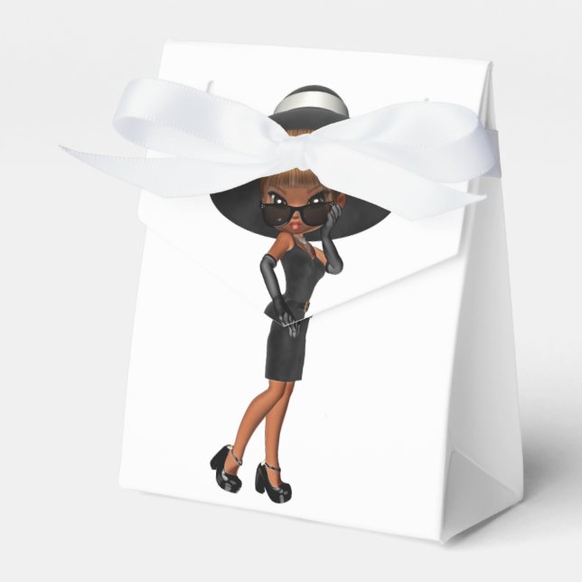 Caja Para Regalos Divina Afroamericana Adorable (Front Side)