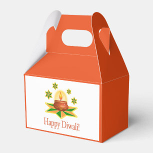 Caja Para Regalos Diwali feliz con la linterna