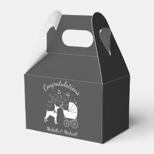 Caja Para Regalos Doberman Dog Baby Shower Puppy Dobie Pinscher