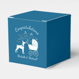 Caja Para Regalos Dobermann Pinscher Baby Shower Puppy Doie