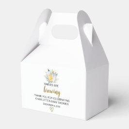 Caja Para Regalos Doble bebé Baby Shower Gable Box