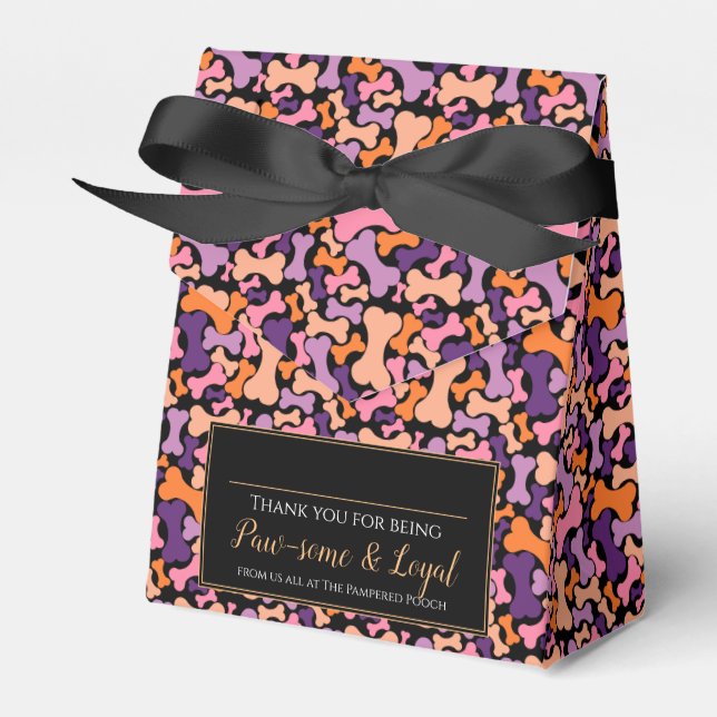 Caja Para Regalos Doggie Treat bolsa de regalo mascota de hueso (Front Side)