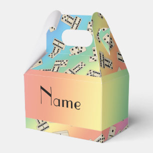 Caja Para Regalos Dominós conocidos personalizados del arco iris