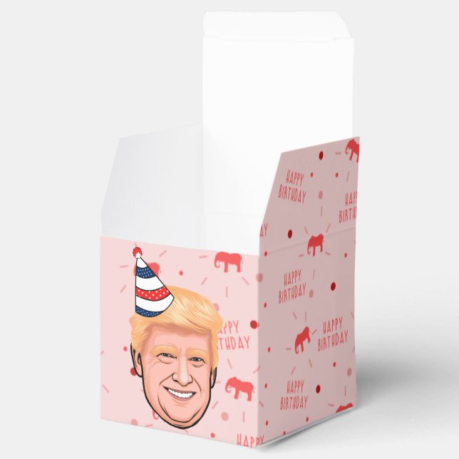 CAJA PARA REGALOS DONALD TRUMP CUMPLEAÑOS (Abierto)