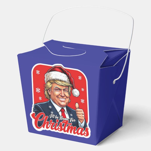 Caja Para Regalos Donald Trump Navidades Santa Claus Art (Anverso)