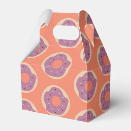 Caja Para Regalos Donut Cumpleaños Morado de Halloween