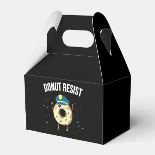 Caja Para Regalos Donut Resist Meme Funny Police Officer Apoya El