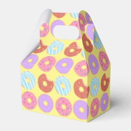 Caja Para Regalos Donuts glaseados Tema estético de comida de fiesta