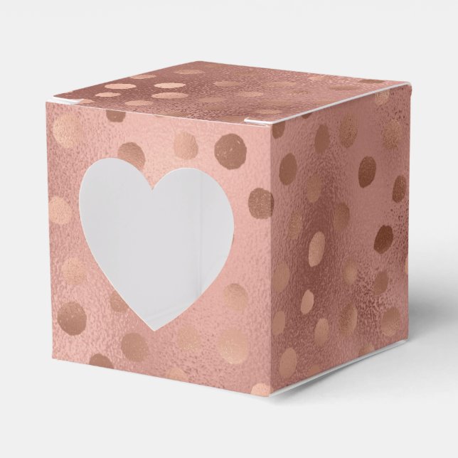 Caja Para Regalos Doodle de oro Rosa (Anverso)