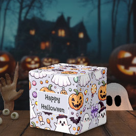 Caja Para Regalos Doodles de Halloween