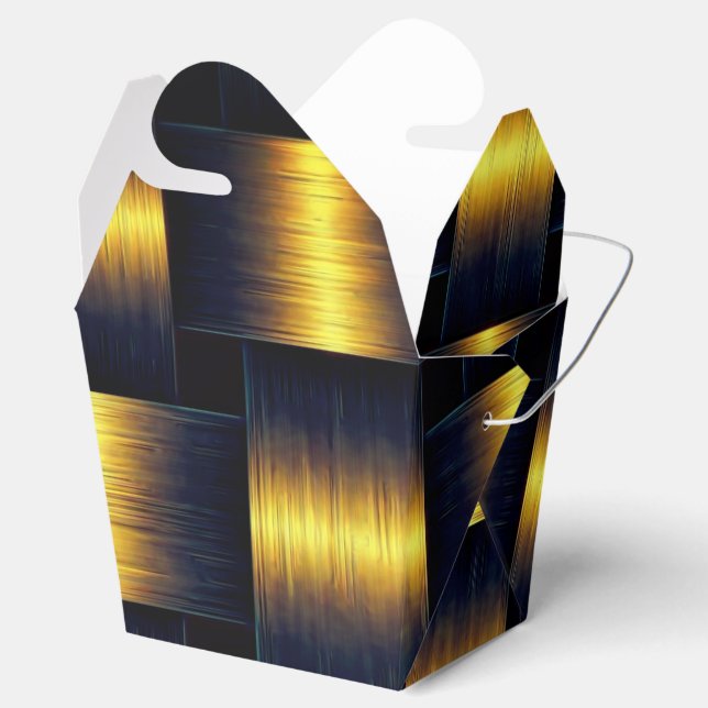 Caja Para Regalos Dorado Lattice 2 (Abierto)