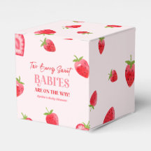 Dos Berry Sweet Babies Strawberry Twin Baby Shower
