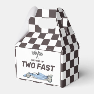 Caja Para Regalos Dos Carros de Carrera Rápida Fiesta de Cumpleaños