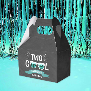 Caja Para Regalos Dos Chalkboard de Guay Boys segundo cumpleaños