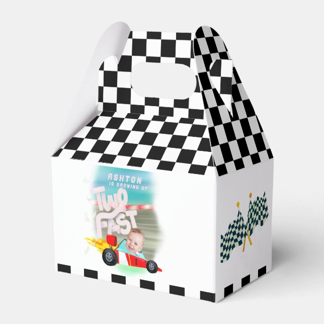 Caja Para Regalos Dos Fiestas de Cumpleaños Rápido (Front Side)