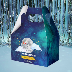 Caja Para Regalos Dos Fiestas del Segundo Cumpleaños de la Luna
