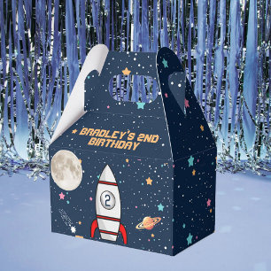 Caja Para Regalos Dos Fiestas del segundo cumpleaños del barco de co