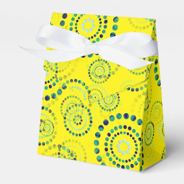 Caja Para Regalos Dots Circle Power Flowers II + tu backgr. y idea (Front Side)
