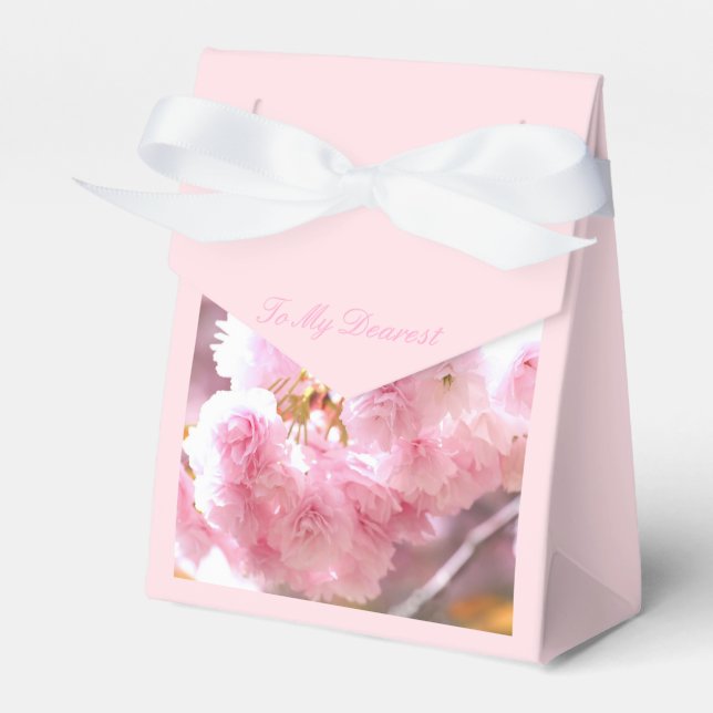 Caja Para Regalos Double cherry blossoms：Faver Box (Front Side)