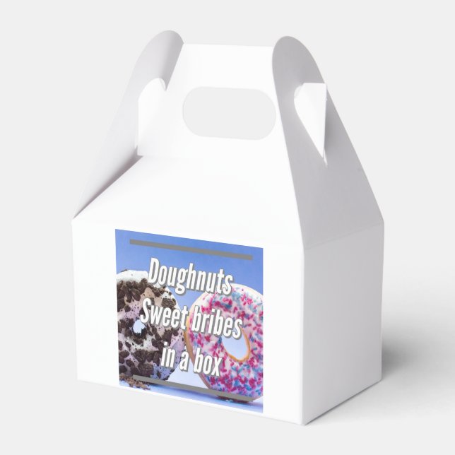 Caja Para Regalos Doughnuts Sweet Bribes In A Box (Front Side)