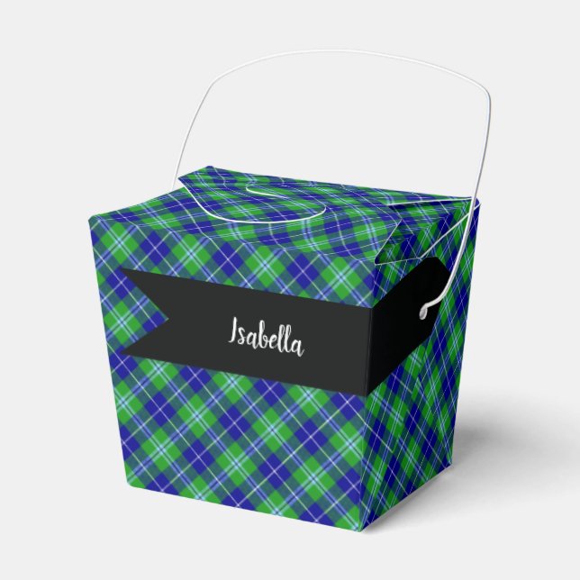 Caja Para Regalos Douglas Scottish Tartan Plaid Pattern (Front Side)