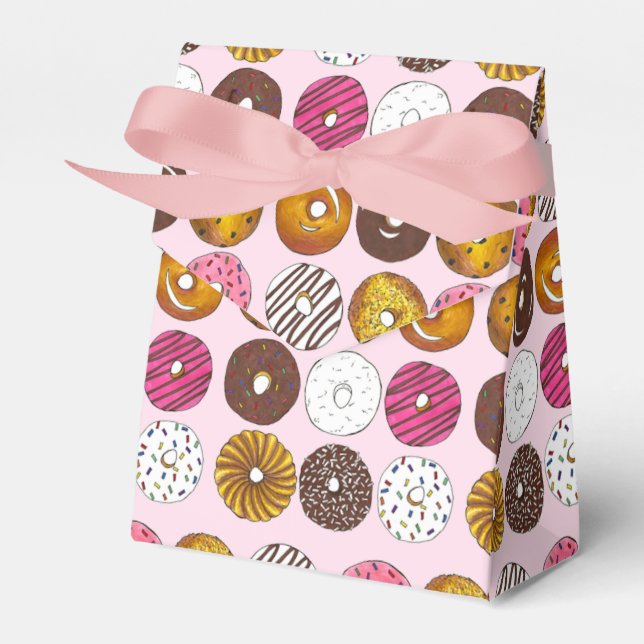 Caja Para Regalos Dozen Donuts Doughnut Desayuno comida chatarra (Front Side)