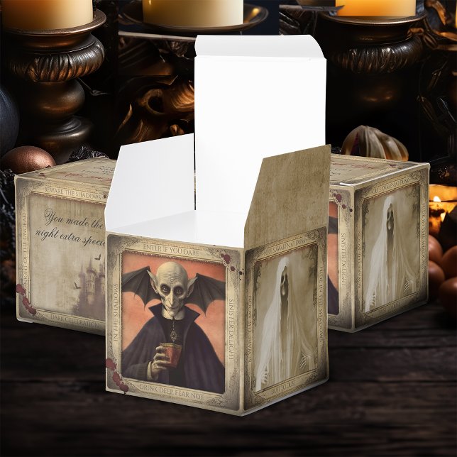 Caja Para Regalos Drácula, Nun espeluznante y Halloween fantasma (Subido por el creador)