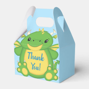 Caja Para Regalos Dragon Baby Shower Blue