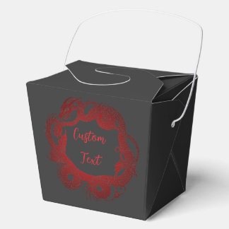Caja Para Regalos Dragón Rojo Personalizado