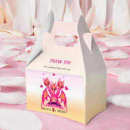 Caja Para Regalos Dragón rosa 
