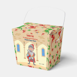 Caja Para Regalos Dragon Slayer Knight Boy Birday Party