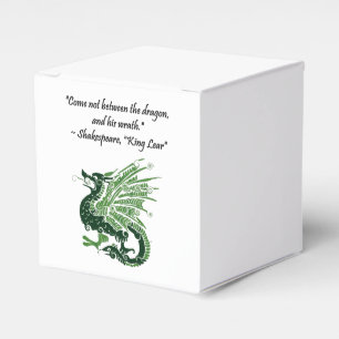 Caja Para Regalos Dragón y su ira Shakespeare Rey Lear Personalizado