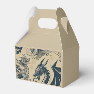 Caja Para Regalos Dragones anticuados de fantasía