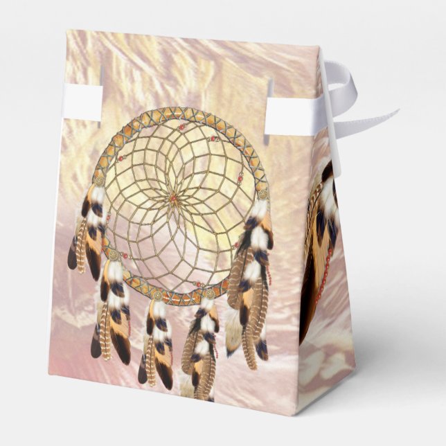 Caja Para Regalos Dream Catcher Boda (Reverso)
