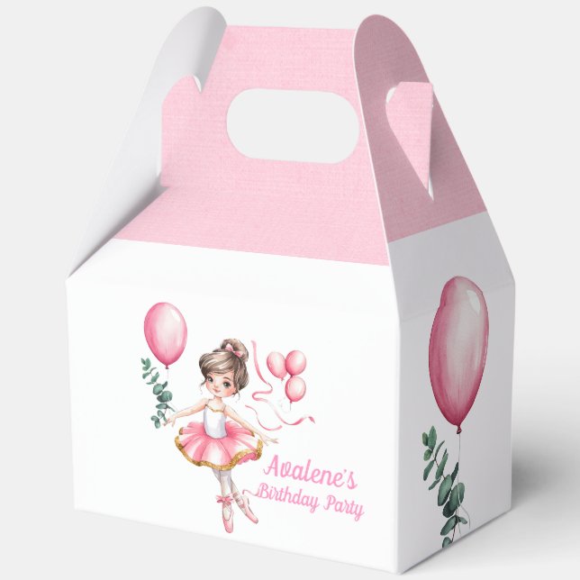 Caja Para Regalos Dreamy Ballerina en la fiesta de cumpleaños del vu (Reverso )