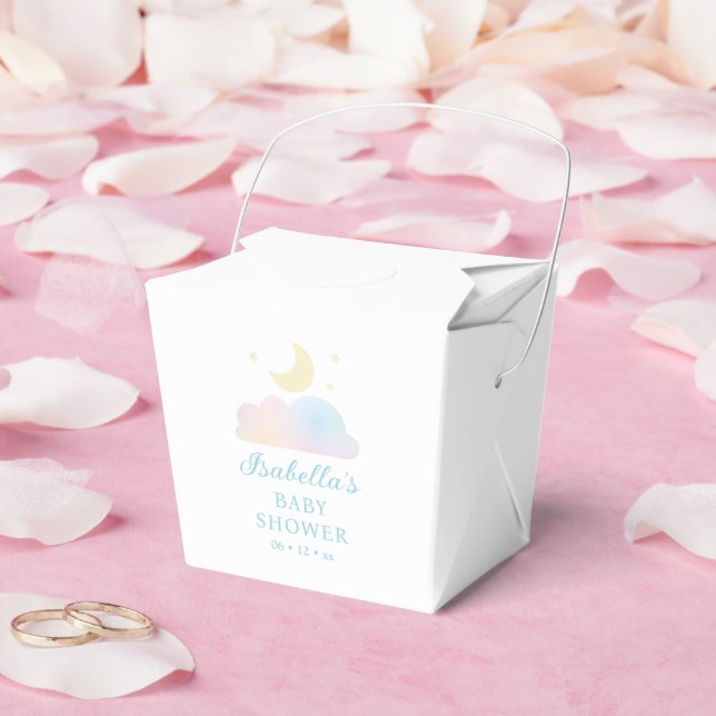Caja Para Regalos Dreamy Moon and Stars Cloud Nueve Baby Shower (Boda)