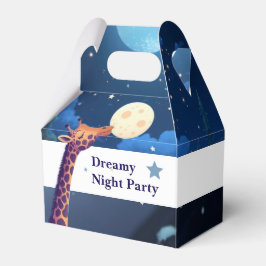 Caja Para Regalos Dreamy Night Party Giraffe Kids Favor Box