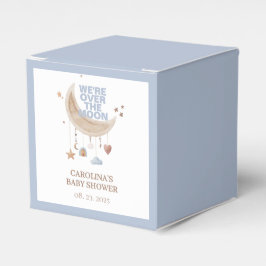 Caja Para Regalos Dreamy Over the Moon blue baby ducha