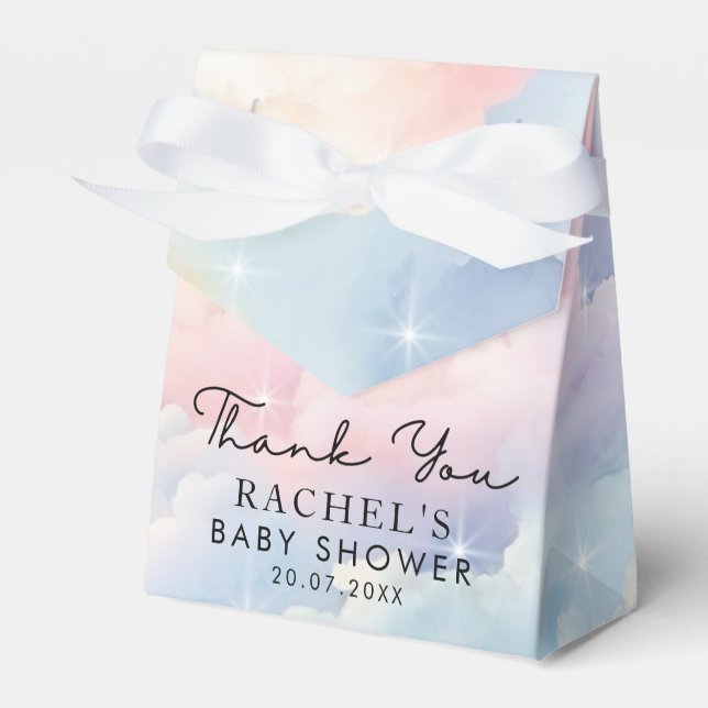 Caja Para Regalos Dreamy Pastel Cloud Nueve Baby Shower (Front Side)
