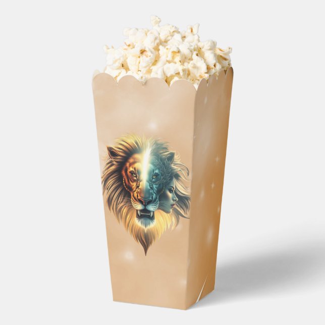 Caja Para Regalos Dualidad de fuerza, el león y la mujer. (apareció)