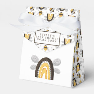 Caja Para Regalos Ducha de Bebé Abejorro Arcoíris Mod 
