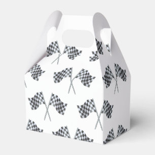 Caja Para Regalos Ducha de Bebe Bandera de Carrera