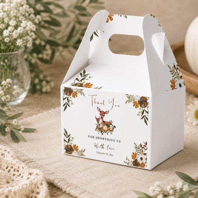 Caja Para Regalos Ducha de bebé Bosque Rústico Ciervo (Subido por el creador)