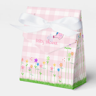 Caja Para Regalos Ducha de bebé colorida de las flores de la guinga