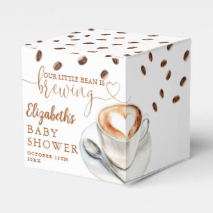 Caja Para Regalos Ducha de Bebé con Tema de Café Little Bean Is Brew