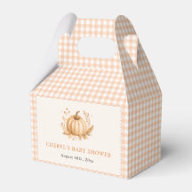 Ducha de bebé de calabacita de gingham