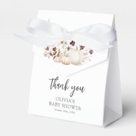 Caja Para Regalos Ducha de Bebé de Calabaza de Otoño