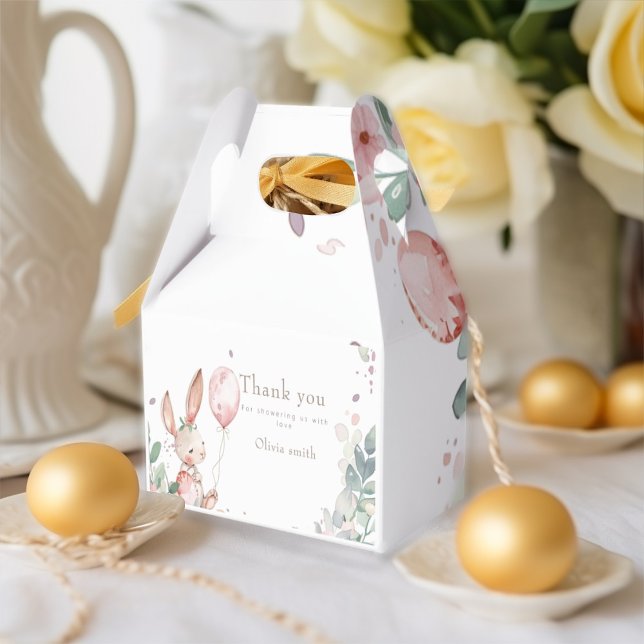 Caja Para Regalos Ducha de bebé de conejo lindo (Subido por el creador)