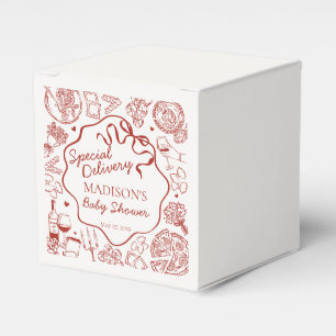Caja Para Regalos Ducha de bebé de entrega especial de pasta italian