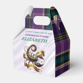 Caja Para Regalos Ducha de bebé de Escorpio Zodíaco 4"w x 2.5"l x 5"